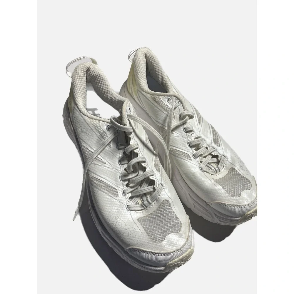 Hoka One One Mafate Speed 2 Men 9 White Silver Trail Running Shoes 1126851 WLRC